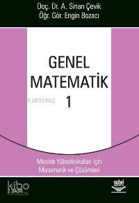 Genel Matematik 1; Myo'lar İçin