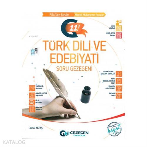 Gezegen Yayınları 11. Sınıf Türk Dili Ve Edebiyatı Soru Gezegeni Gezegen