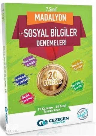 Gezegen Yayınları 7. Sınıf Sosyal Bilgiler Madalyon 20li Deneme Gezegen 
