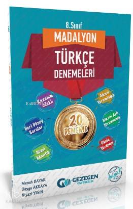 Gezegen Yayınları 8. Sınıf LGS Türkçe Madalyon Denemeleri Gezegen 