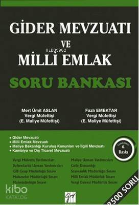 Gider Mevzuatı ve Milli Emlak Soru Bankası