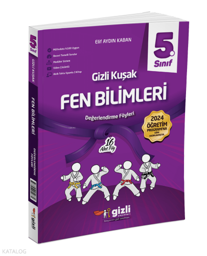 Gizli Yayınları 5. Sınıf Fen Bilimleri Gizli Kuşak Değerlendirme Föyleri
