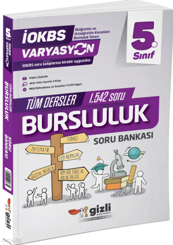 Gizli Yayınları 5. Sınıf Varyasyon Tüm Dersler Bursluluk Soru Bankası