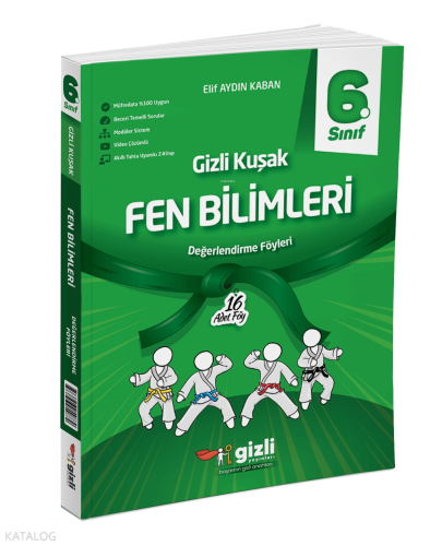 Gizli Yayınları 6. Sınıf Fen Bilimleri Gizli Kuşak Değerlendirme Föyleri