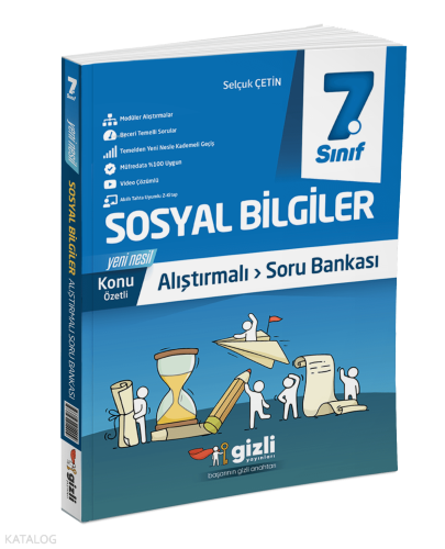 Gizli Yayınları 6. Sınıf Sosyal Bilgiler Alıştırmalı Soru Bankası