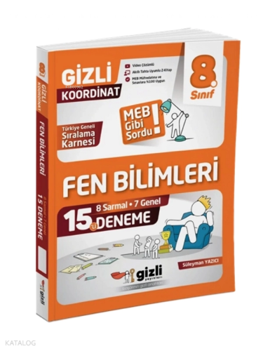 Gizli Yayınları LGS 8. Sınıf Fen Bilimleri 15’li Deneme - Meb Gibi Sordu