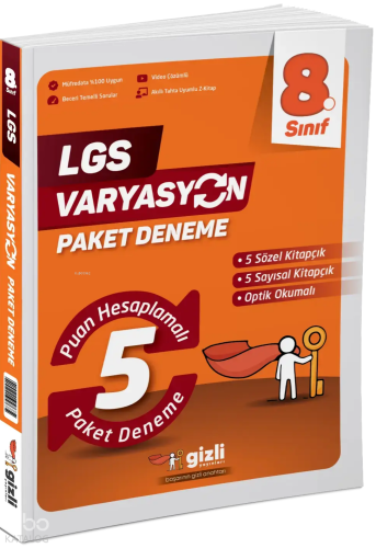 Gizli Yayınları LGS 8. Sınıf T.C. İnkılap Tarihi ve Atatürkçülük 15'li