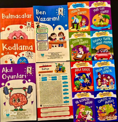 Gülümseten Mini Hikayeler (8 Kitap - Testli - Tatil Seti)