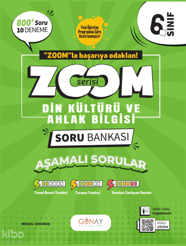 Günay Yayıncılık 6.Sınıf Din Kültürü Ve Ahlak Bilgisi Zoom Serisi Soru Bankası