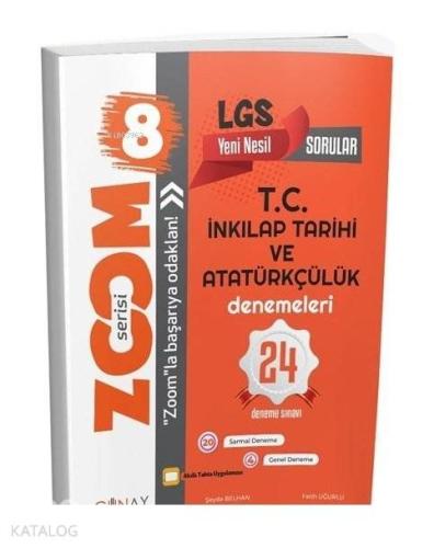 Günay Yayınları 8. Sınıf LGS Zoom T.C. İnkılap Tarihi ve Atatürkçülük 24 lü Deneme Sınavı Günay