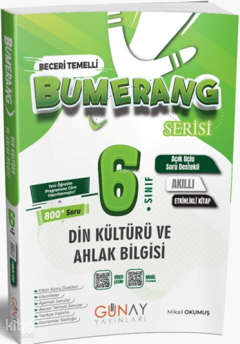 Günay Yayınları Bumerang Serisi 6. Sınıf Etkinlikli Din Kültürü ve Ahlak Bilgisi
