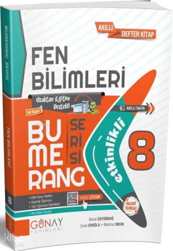 Günay Yayınları Bumerang Serisi 8. Sınıf Etkinlikli Fen Bilimleri