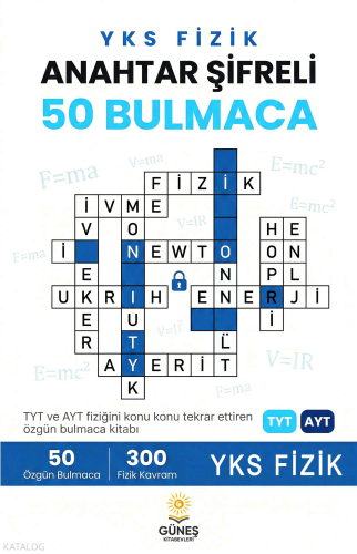 Güneş Kitabevleri YKS Fizik Anahtar Sifreli 50 Bulmaca