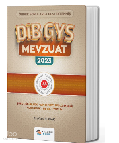 GYS DİB Mevzuat Şube Müdürlüğü