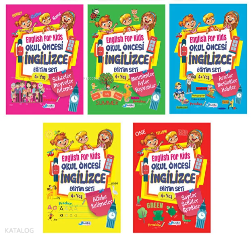 Harika Çocuk 4 - 7 Yaş İngilizce Eğitim Seti (5 Kitap)