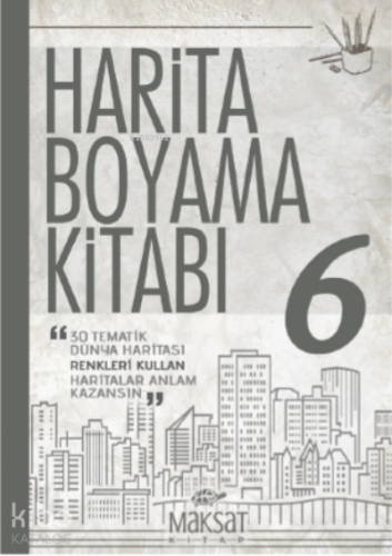 Harita Boyama Kitabı - Dünya 6