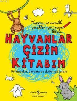 Hayvanlar Çizim Kitabım; Bulmacalar, Boyama ve Çizim Sayfaları