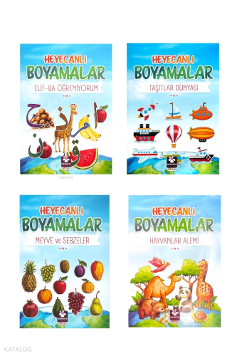Heyecanlı Boyamalar Seti 4 Kitap