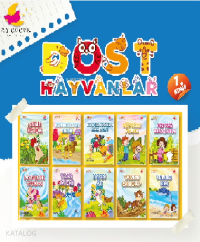 Hikaye Seti Dost Hayvanlar (10 Kitap + Değerlendirme Soruları)