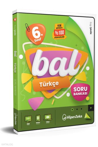 Hiper Zeka 6. Sınıf Bal Türkçe Soru Bankası