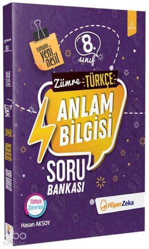 Hiper Zeka Yayınları 8. Sınıf LGS Türkçe Anlam Bilgisi Yeni Nesil Soru Bankası Zümre  Hiper Zeka 