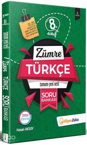 Hiper Zeka Yayınları 8. Sınıf Türkçe Yeni Nesil Soru Bankası Zümre  Hiper Zeka 