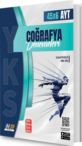 Hız ve Renk Yayınları AYT Coğrafya 45 x 6 Denemeleri