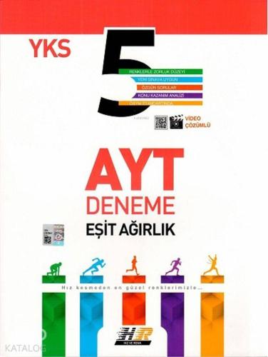 Hız ve Renk Yayınları AYT Eşit Ağırlık 5 li Deneme Hız ve Renk 
