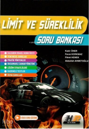 Hız ve Renk Yayınları Limit ve Süreklilik Soru Bankası