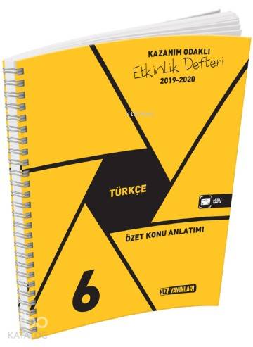 Hız Yayınları 6. Sınıf Türkçe Özet Konu Anlatımı Etkinlik Defteri Hız