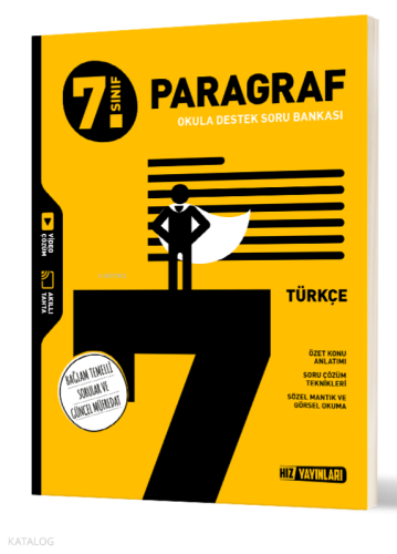 Hız Yayınları 7. Sınıf Türkçe Paragraf Soru Bankası