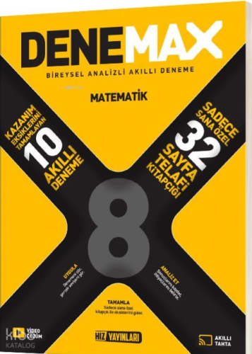 Hız Yayınları Denemax 8. Sınıf Matematik 10'lu Akıllı Deneme