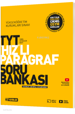 Hız Yayınları Tyt Paragraf Soru Bankası