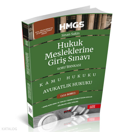 HMGS Avukatlık Hukuku Soru Bankası Savaş Yayınları Mayıs 2025