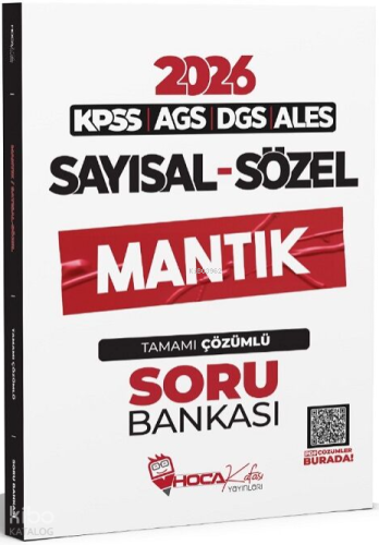 Hoca Kafası 2026 KPSS MEB-AGS DGS ALES Sayısal Sözel Mantık Soru Bankası Çözümlü