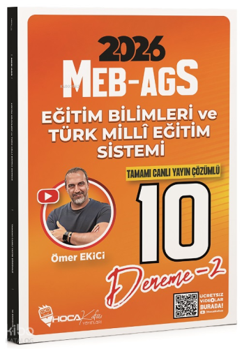 Hoca Kafası 2026 MEB - AGS Eğitim Bilimleri ve Türk Milli Eğitim Sistemi 10 Deneme Çözümlü
