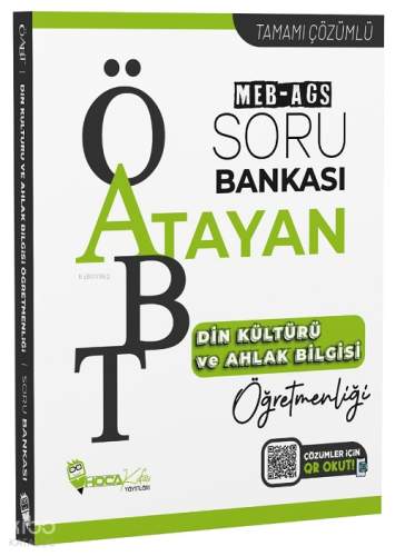 Hoca Kafası ÖABT MEB-AGS Din Kültürü ve Ahlak Bilgisi Öğretmenliği Atayan Soru Bankası Çözümlü