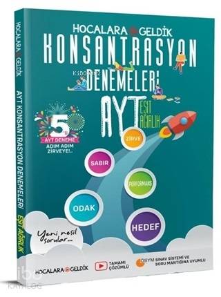 Hocalara Geldik Yayınları AYT Sayısal Konsantrasyon 5 li Denemeleri Hocalara Geldik 