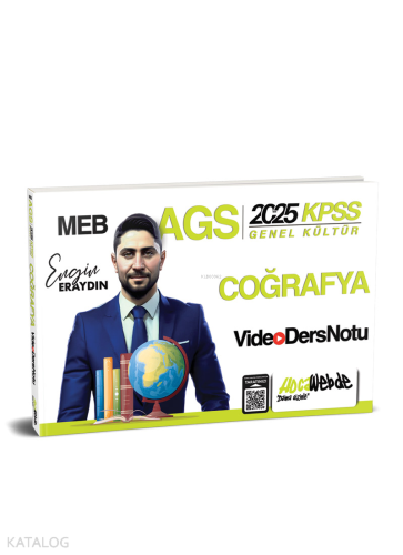 HocaWebde Yayınları 2025 MEB AGS KPSS Türkiye Coğrafyası Video Ders Notu