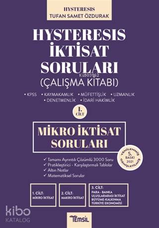 Hysteresis İktisat Soruları Cilt 1 - Mikro İktisat