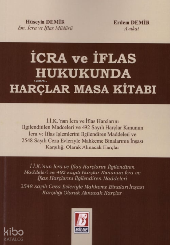İcra Ve İflas Hukukunda Harçlar Masa Kitabı