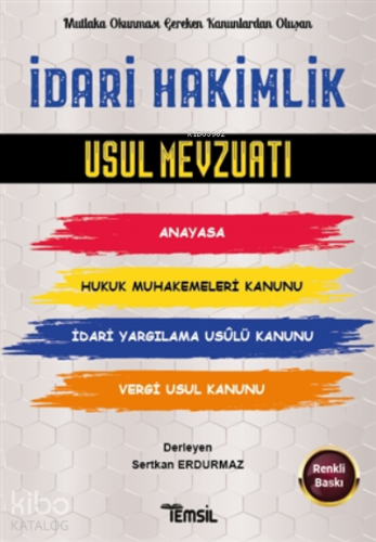 İdari Hakimlik Usul Mevzuatı
