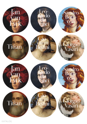 İkonik Tablolar Sticker (12’li)