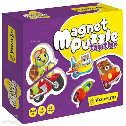 İlk Magnet Puzzle - Taşıtlar (12 - 36 Ay)