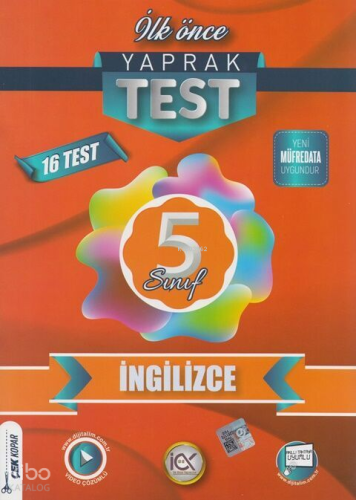 İlk Önce Yayıncılık 5. Sınıf İngilizce Yaprak Test