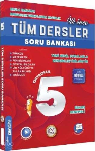 İlk Önce Yayıncılık 5. Sınıf Tüm Dersler Soru Bankası
