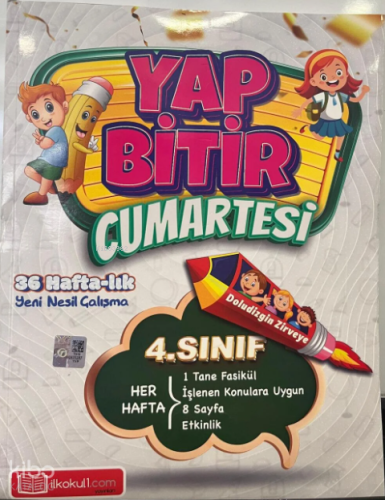 İlkokul1 Yayınları 4.Sınıf Yap Bitir (36 Hafta Etkinlik Kitabı)