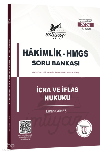 İmtiyaz 2026 HMGS Hakimlik İcra ve İflas Hukuku Soru Bankası