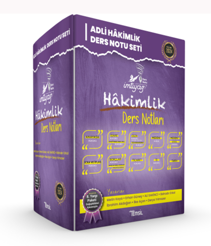 İmtiyaz Adli Hakimlik Ders Notları Seti - Kitapiks.com