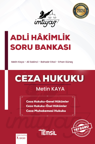 İmtiyaz Adli Hakimlik Soru Bankasi Ceza Hukuku - Genel Hükümler Ceza Hukuku - Özel Hükümler Ceza Muhakemesi Hukuku